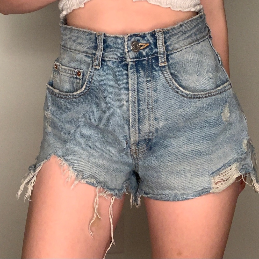 Zara Ripped Shorts
